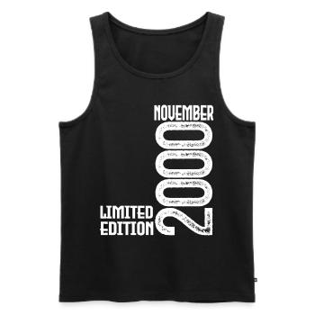November 2000 Anniversary Gift. November 2000. - Men's Premium Organic Tank Top - black - Front - Michal (187cm)