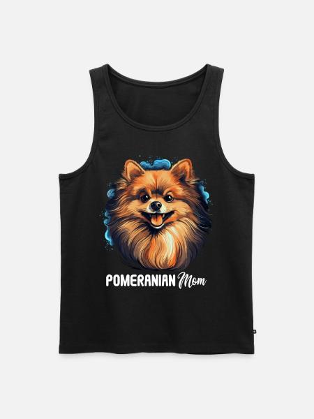 Pomeranian - Men's Premium Organic Tank Top - black
