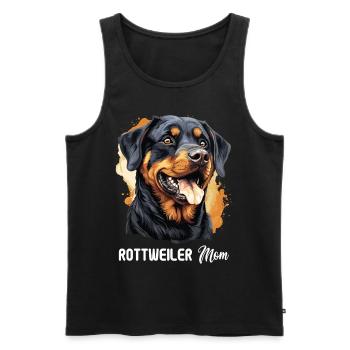 Rottweiler - Débardeur bio Premium Homme - noir - Devant - AI Model Male 178 light (178cm)