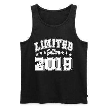Édition limitée 2019 - Débardeur bio Premium Homme - noir - Devant - Michal (187cm)
