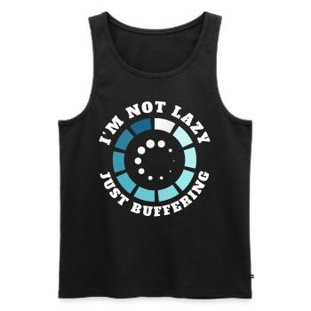 Funny Computer Nerd Geeky Programmer Coding - Männer Premium Bio Tank Top - Schwarz - Vorne - AI Model Male 178 light (178cm)