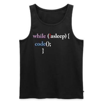 Programming Code Computer Science Funny Programmer - Männer Premium Bio Tank Top - Schwarz - Vorne - AI Model Male 178 light (178cm)