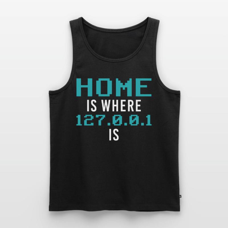 Localhost Programming Computer Scientist Funny Pro Männer Premium Bio Tank Top