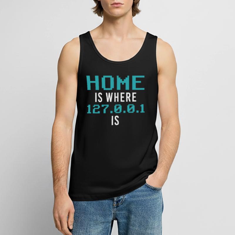 Localhost Programming Computer Scientist Funny Pro Männer Premium Bio Tank Top