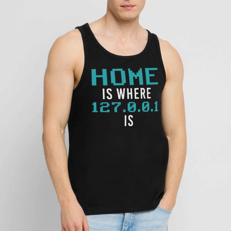 Localhost Programming Computer Scientist Funny Pro Männer Premium Bio Tank Top