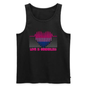 Bisexell Transgender Pride Day LGBT - Männer Premium Bio Tank Top - Schwarz - Vorne - Michal (187cm)