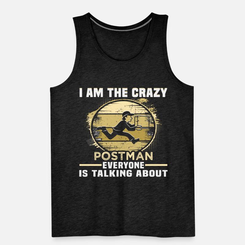 Postman Parcel Deliverer Birthday Postman Men's Premium Organic Tank Top