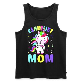 Clarinetist Clarinetist - Men's Premium Organic Tank Top - black - Front - Michal (187cm)