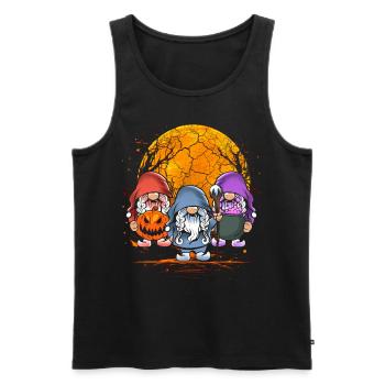 Gnomies Halloween - Débardeur bio Premium Homme - noir - Devant - Michal (187cm)