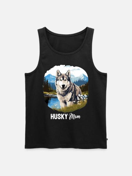 Husky - Männer Premium Bio Tank Top - Schwarz
