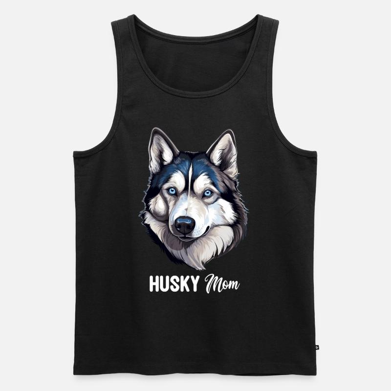 Husky - Männer Premium Bio Tank Top - Schwarz
