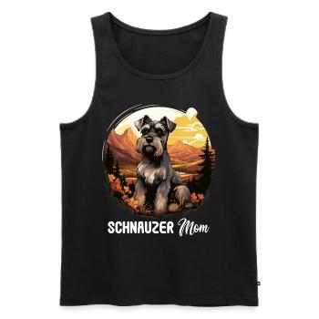Schnauzer - Männer Premium Bio Tank Top - Schwarz - Vorne - AI Model Male 178 light (178cm)