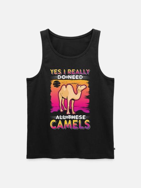 Camel Lover Egypt - Men's Premium Organic Tank Top - black