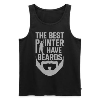 House Painter Decorator Beard The - Männer Premium Bio Tank Top - Schwarz - Vorne - Michal (187cm)