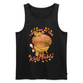 I Belong At The Kids Table - Thanksgiving Men - Men's Premium Organic Tank Top - black - Front - Michal (187cm)