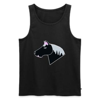 Horse Pony Horses Kids Horse Head Child Baby Ross - Men's Premium Organic Tank Top - black - Front - Michal (187cm)