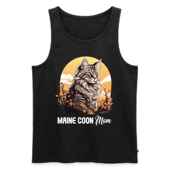 Maine Coon - Men's Premium Organic Tank Top - black - Front - AI Model Male 178 light (178cm)