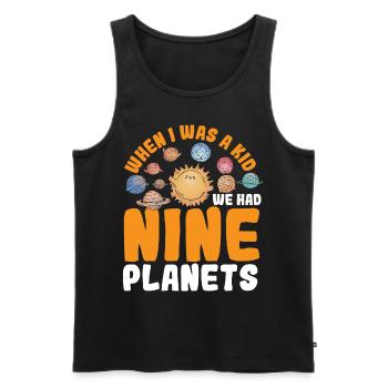 Astrologie Als ich ein Kind war, hatten wir neun - Männer Premium Bio Tank Top - Schwarz - Vorne - Michal (187cm)