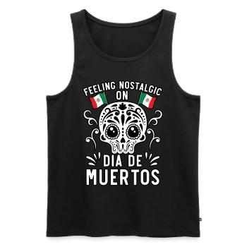 Feeling Nostaligic Dia De Muertos Dia De Muertos - Männer Premium Bio Tank Top - Schwarz - Vorne - AI Model Male 178 light (178cm)