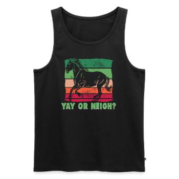 Equestrian and equestrian design for horse lovers - Men's Premium Organic Tank Top - black - Front - Michal (187cm)