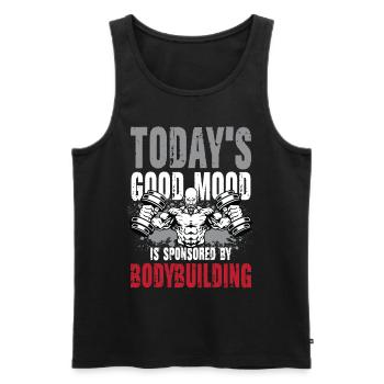 Today's Good Mood Bodybuilding - Männer Premium Bio Tank Top - Schwarz - Vorne - AI Model Male 178 light (178cm)