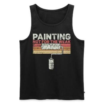 House Painter Decorator Retro - Men's Premium Organic Tank Top - black - Front - AI Model Male 178 light (178cm)