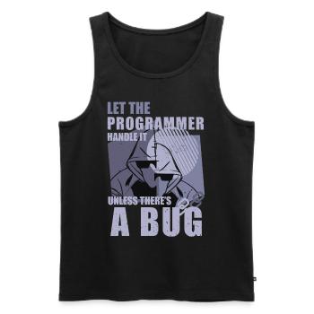Programming Bugs Funny Quotes Computer Nerd Coding - Männer Premium Bio Tank Top - Schwarz - Vorne - Michal (187cm)