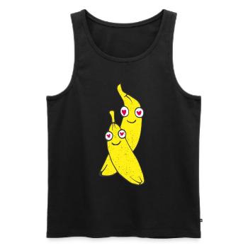 Banana Banana Fruit Salad Fruits Fruit Costume Substitute - Men's Premium Organic Tank Top - black - Front - Michal (187cm)