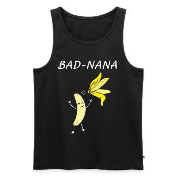 Nackte Banane Obst Ersatzkostüm Karneval Fasching - Männer Premium Bio Tank Top - Schwarz - Vorne - Michal (187cm)
