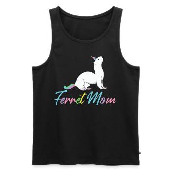 Female Ferret Lover - Men's Premium Organic Tank Top - black - Front - Michal (187cm)