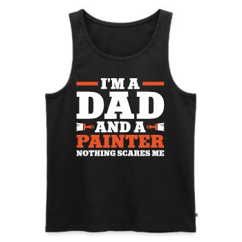 House Painter Decorator Dad I'm A - Men's Premium Organic Tank Top - black - Front - AI Model Male 178 light (178cm)