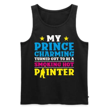 House Painter Decorator Girlfriend - Men's Premium Organic Tank Top - black - Front - Michal (187cm)