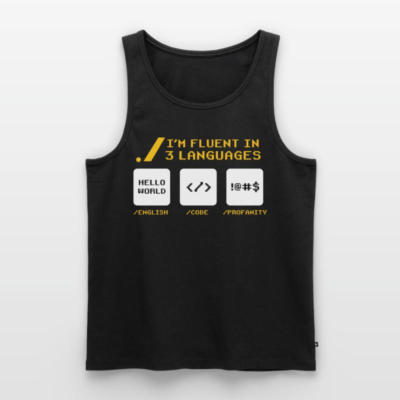 Computer Coder Funny Programmer Geek Programming Männer Premium Bio Tank Top