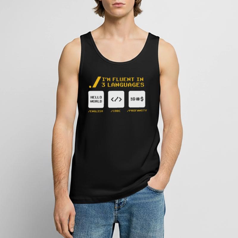 Computer Coder Funny Programmer Geek Programming Männer Premium Bio Tank Top