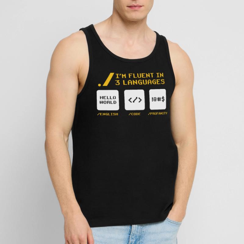 Computer Coder Funny Programmer Geek Programming Männer Premium Bio Tank Top