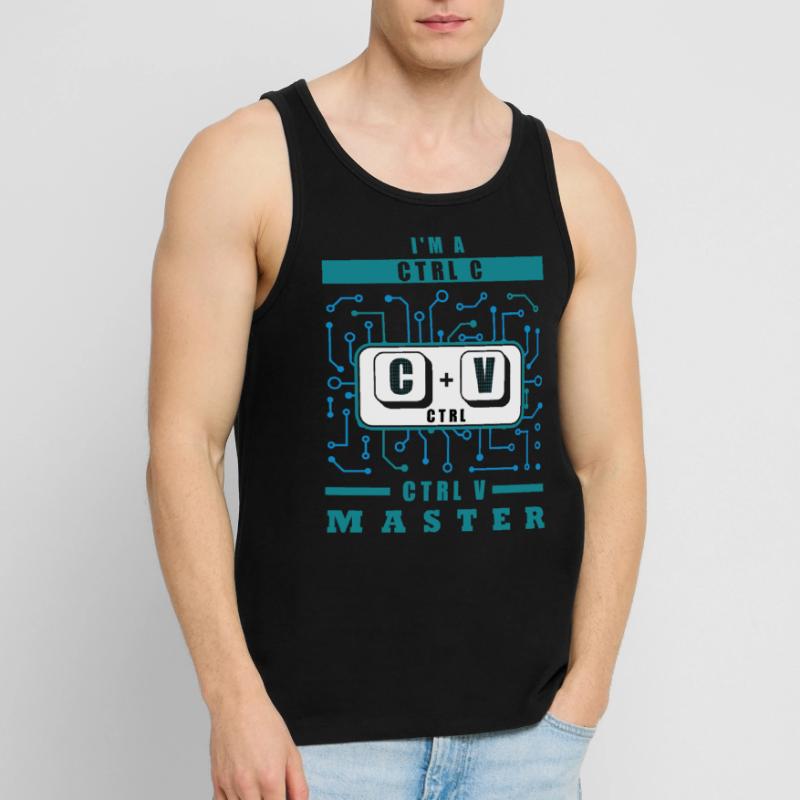 Binary Code Programmer Computer Science Programmin Männer Premium Bio Tank Top