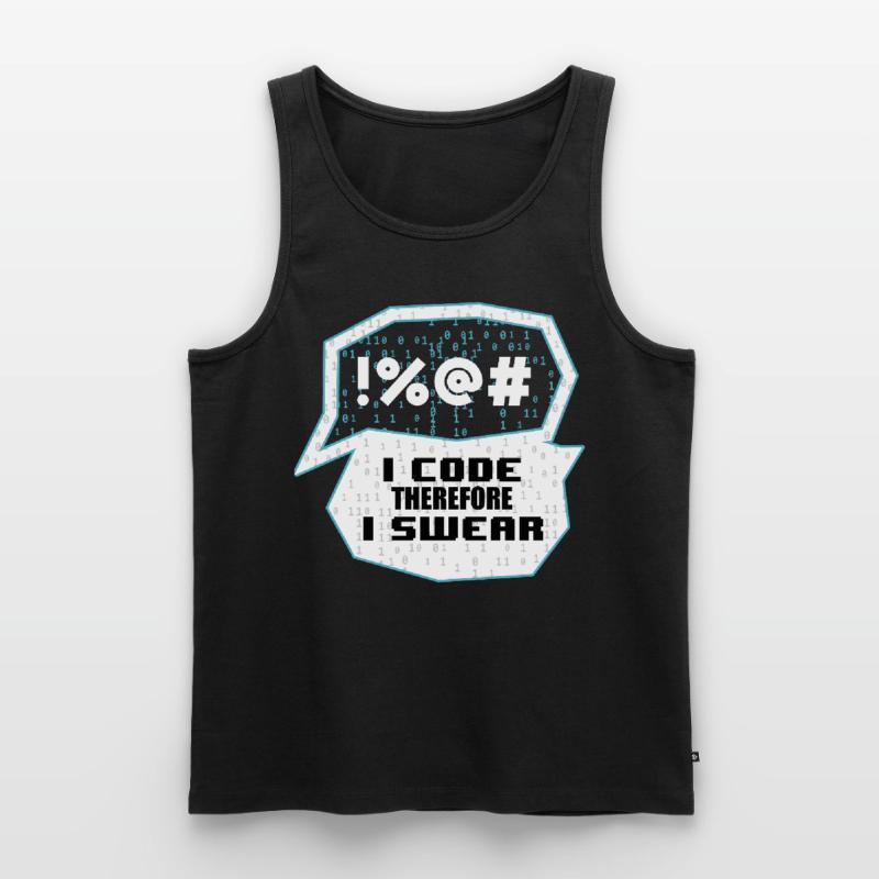 Funny Programming Saying Binary Codes Computer Sci Männer Premium Bio Tank Top
