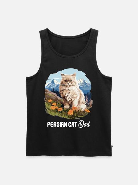 Persian Cat Perser Katze - Men's Premium Organic Tank Top - black