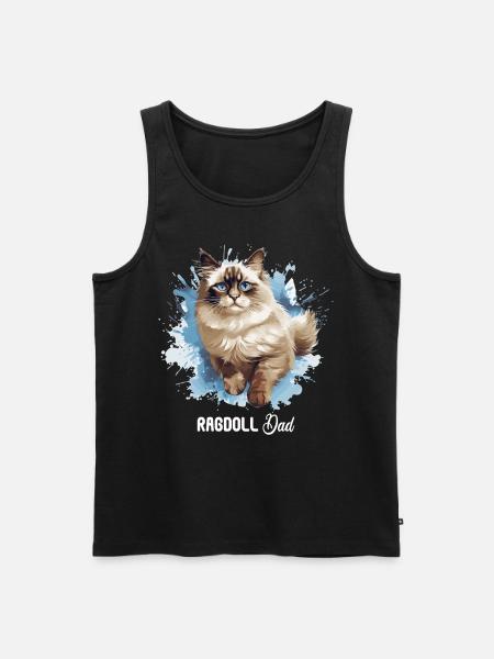 Ragdoll - Men's Premium Organic Tank Top - black