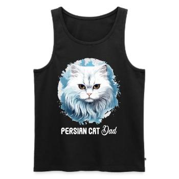 Persian Cat Perser Katze - Männer Premium Bio Tank Top - Schwarz - Vorne - Michal (187cm)