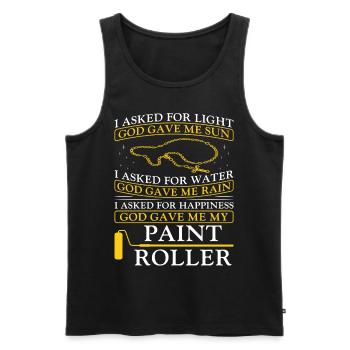 House Painter Decorator I Asked - Männer Premium Bio Tank Top - Schwarz - Vorne - Michal (187cm)