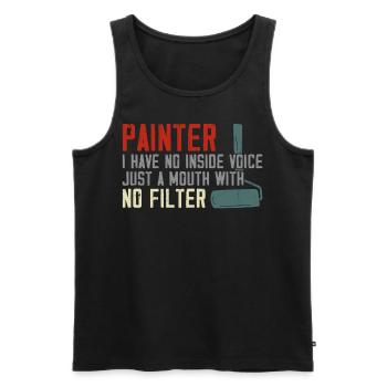 House Painter Decorator Painter I - Men's Premium Organic Tank Top - black - Front - AI Model Male 178 light (178cm)