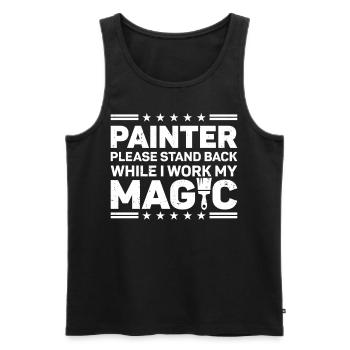 House Painter Decorator Painter - Männer Premium Bio Tank Top - Schwarz - Vorne - AI Model Male 178 light (178cm)
