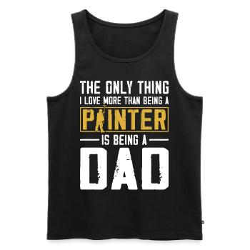 House Painter Decorator Dad The - Men's Premium Organic Tank Top - black - Front - AI Model Male 178 light (178cm)