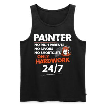 House Painter Decorator Painter No - Men's Premium Organic Tank Top - black - Front - AI Model Male 178 light (178cm)