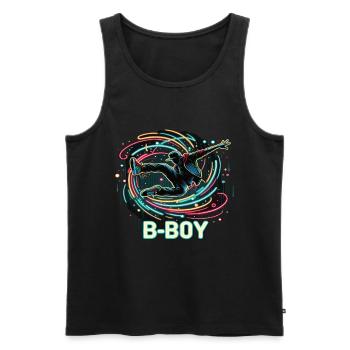 Breakdance Breakdancer Breakdance Kinder - Männer Premium Bio Tank Top - Schwarz - Vorne - AI Model Male 178 light (178cm)