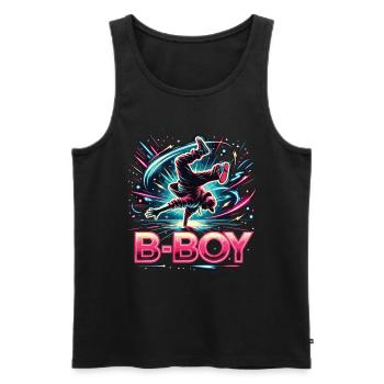 Breakdance Breakdancer Breakdance Kinder - Männer Premium Bio Tank Top - Schwarz - Vorne - AI Model Male 178 light (178cm)