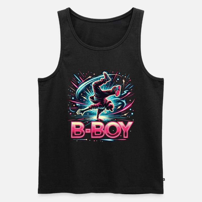 Breakdance Breakdancer Breakdance Kinder - Männer Premium Bio Tank Top - Schwarz