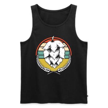 Retro Hop Craft Beer Homebrew Microbrewery - Männer Premium Bio Tank Top - Schwarz - Vorne - Michal (187cm)