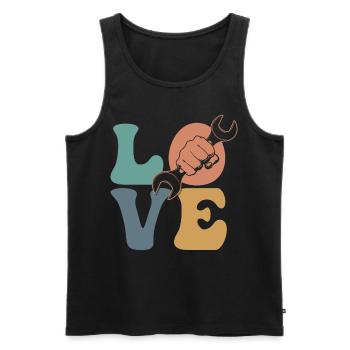 Automechaniker Automechanikerin Automechaniker - Männer Premium Bio Tank Top - Schwarz - Vorne - AI Model Male 178 light (178cm)